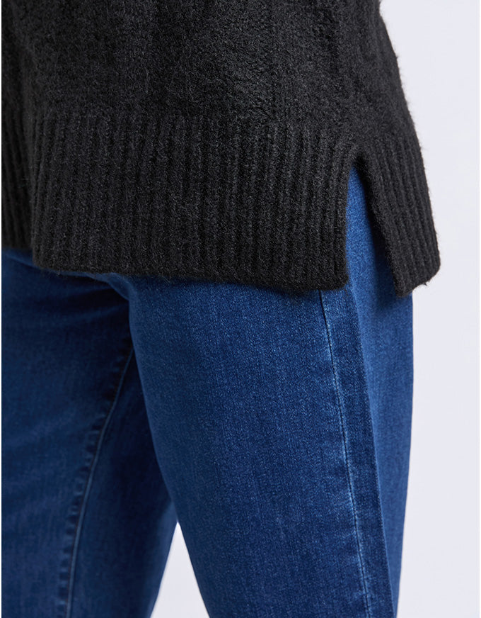 Tallulah Cable Knit Black