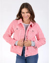 Fleur Cord Jacket Charm Pink