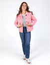 Fleur Cord Jacket Charm Pink