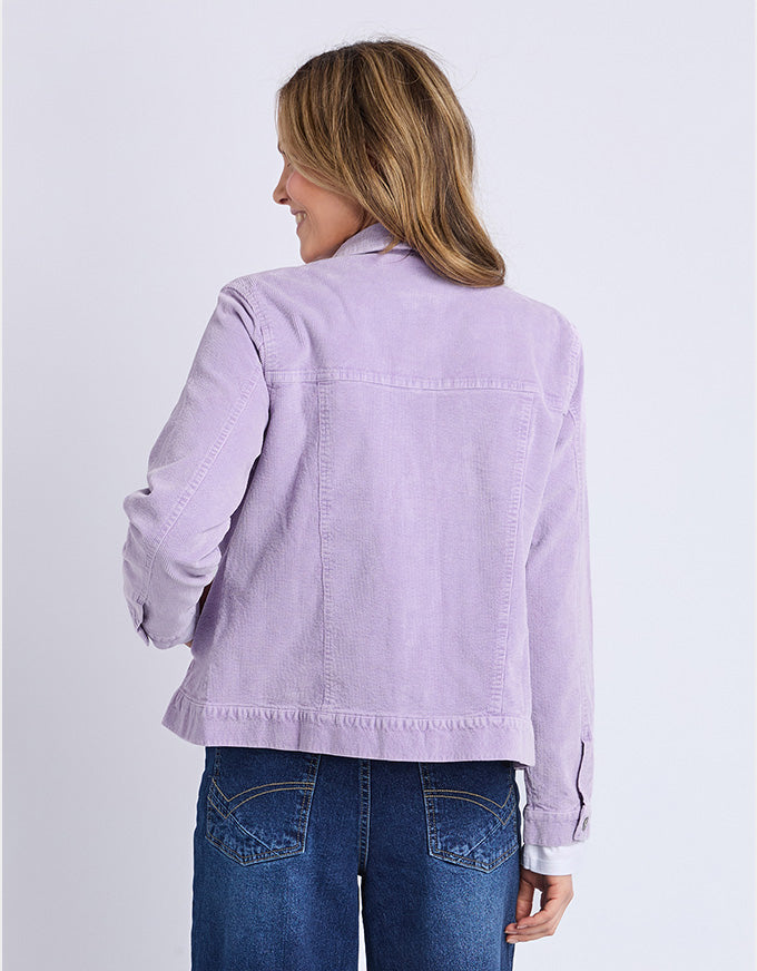 Fleur Cord Jacket - Lilac