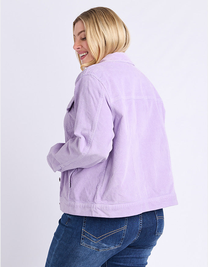 Fleur Cord Jacket - Lilac