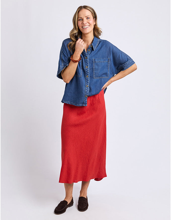 Eleni Skirt Cranberry