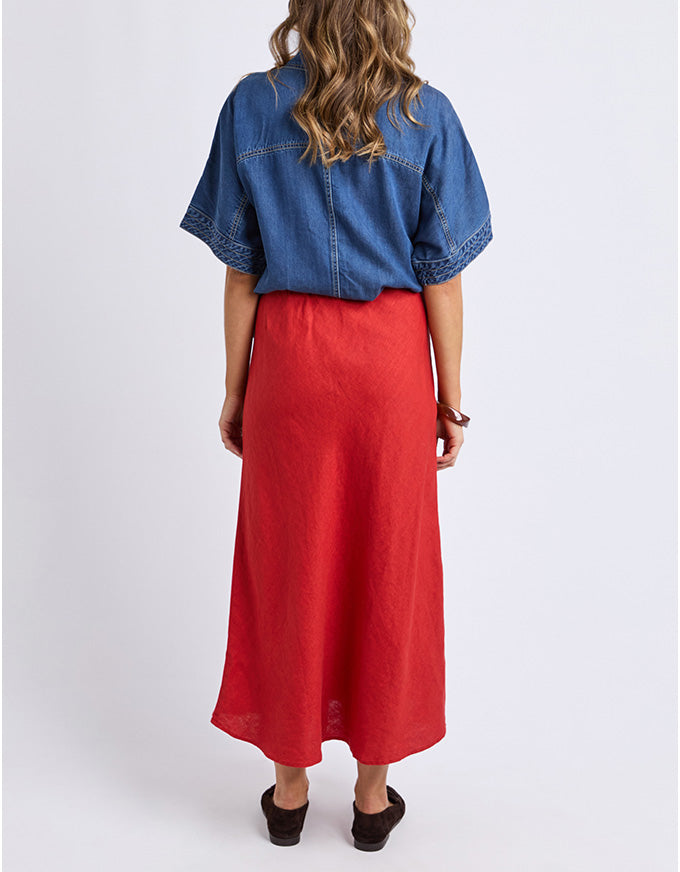 Eleni Skirt Cranberry