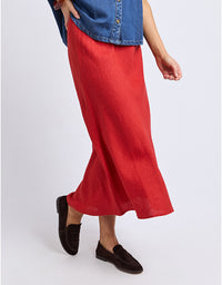 Eleni Skirt Cranberry