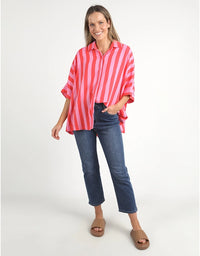 Palermo Stripe Shirt Bittersweet/Strawberry