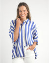 Palermo Stripe Shirt Blue/White