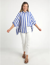 Palermo Stripe Shirt Blue/White