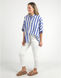 Palermo Stripe Shirt Blue/White