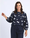 Demi Spot Top Navy