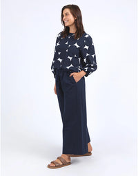 Demi Spot Top Navy