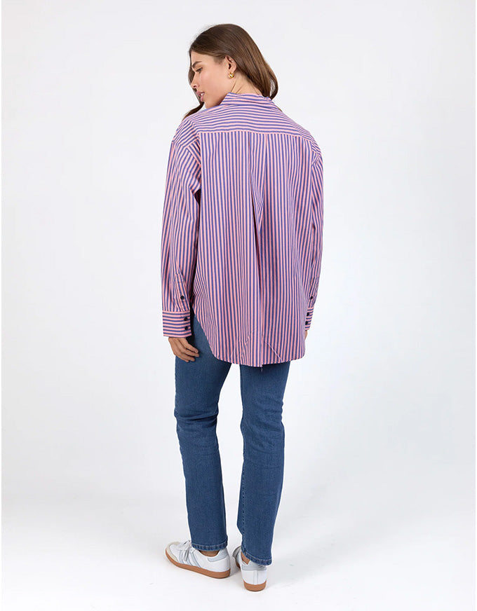 Lila Pink Stripe Shirt