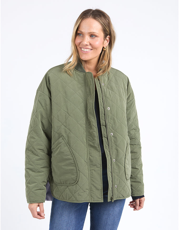 Miley Quilted Jacket Clover