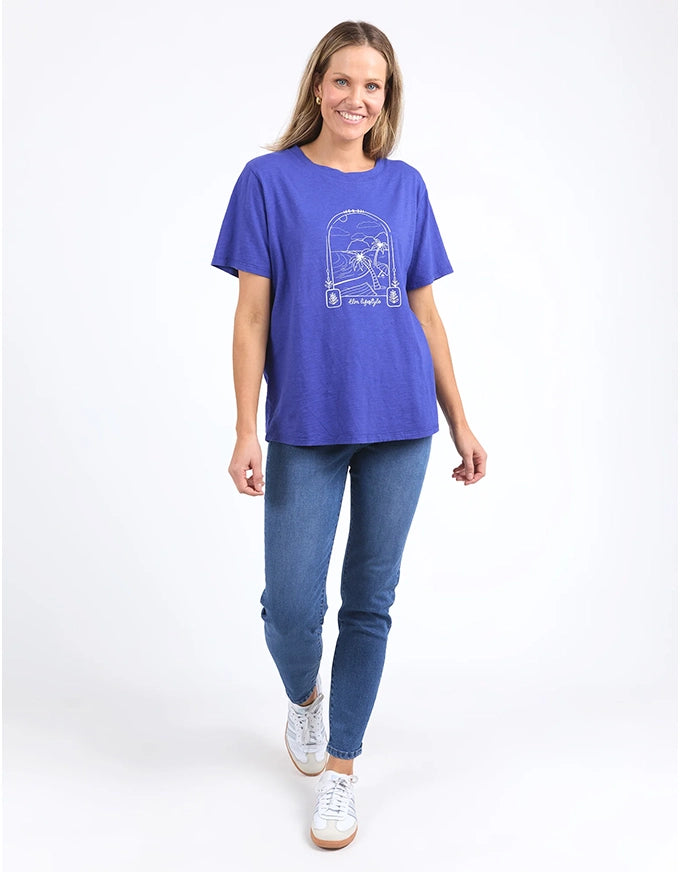 Sketch Tee Deep Blue