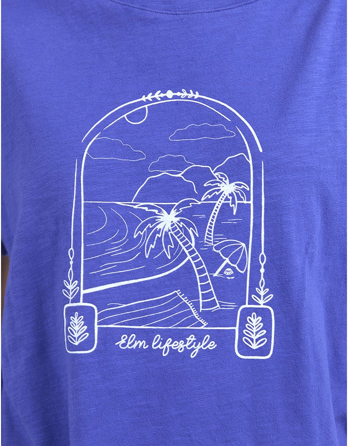 Sketch Tee Deep Blue