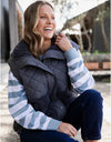 Vivid Crew Steel Blue Stripe