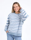 Vivid Crew Steel Blue Stripe