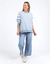 Vivid Crew Steel Blue Stripe