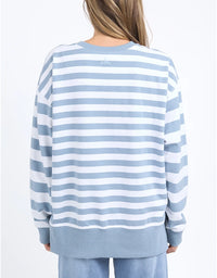 Vivid Crew Steel Blue Stripe