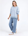 Vivid Crew Steel Blue Stripe
