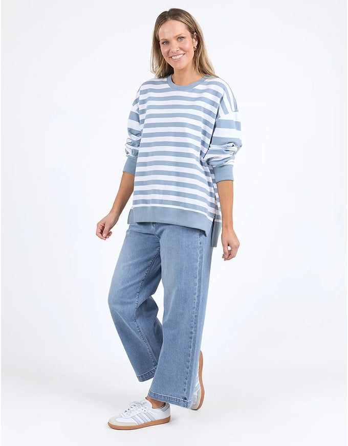 Vivid Crew Steel Blue Stripe
