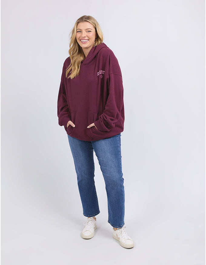 College Hoody Merlot
