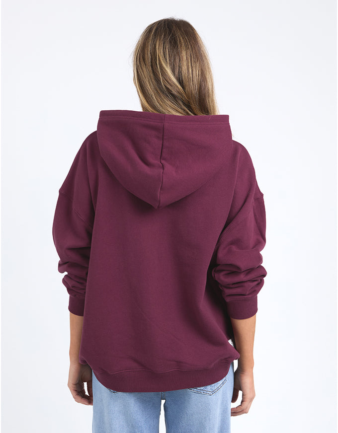 College Hoody Merlot