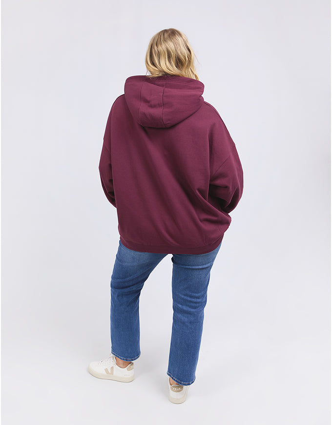 College Hoody Merlot