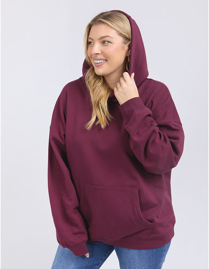 College Hoody Merlot
