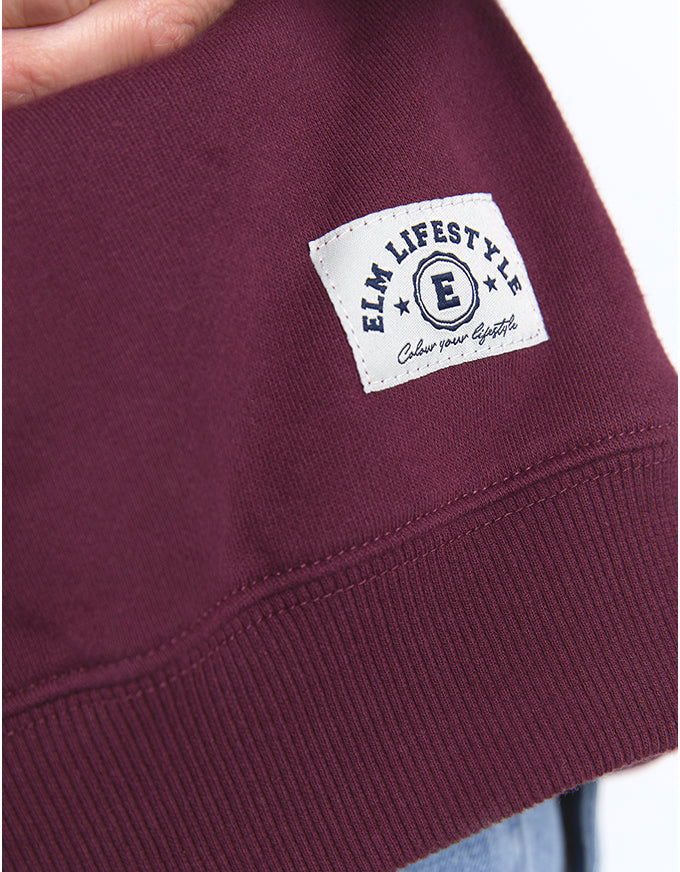 College Hoody Merlot
