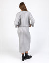 Remi Cable Knit Skirt Grey Marle