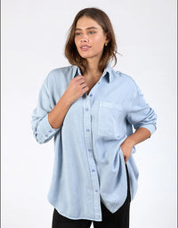 Brooklyn Tencel Shirt Sky Blue