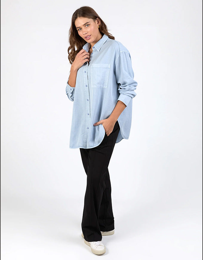 Brooklyn Tencel Shirt Sky Blue