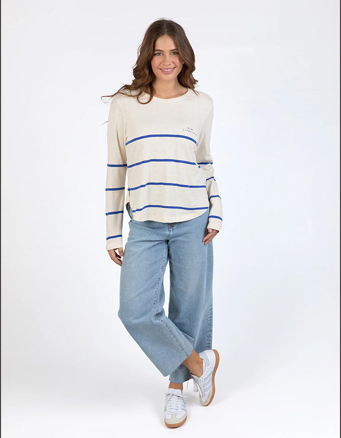 Crosby Tee Blue & White Stripe