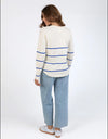 Crosby Tee Blue & White Stripe
