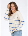 Crosby Tee Blue & White Stripe