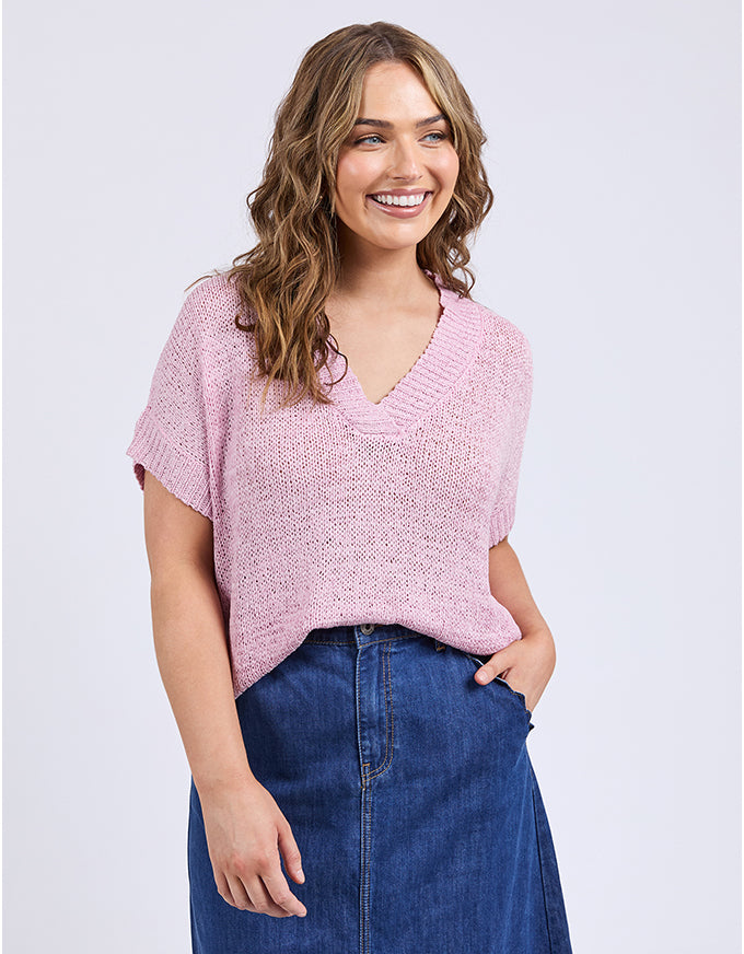 Elba Knit Top Dusk Pink