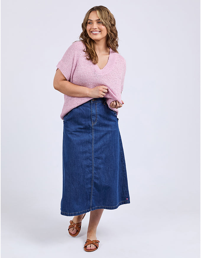 Elba Knit Top Dusk Pink