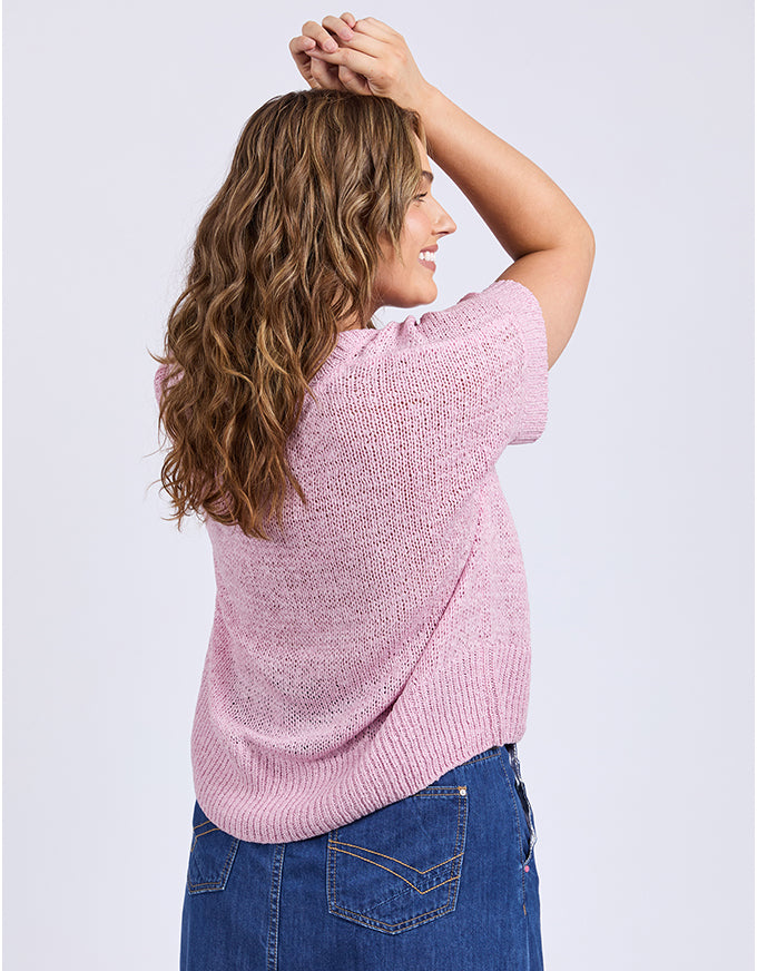 Elba Knit Top Dusk Pink