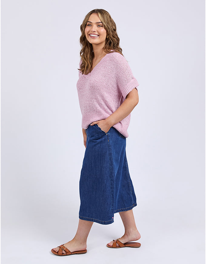 Elba Knit Top Dusk Pink