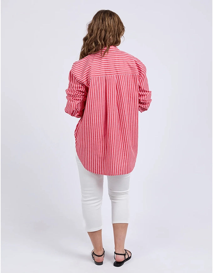 Frankie Striped Shirt Cayenne Stripe