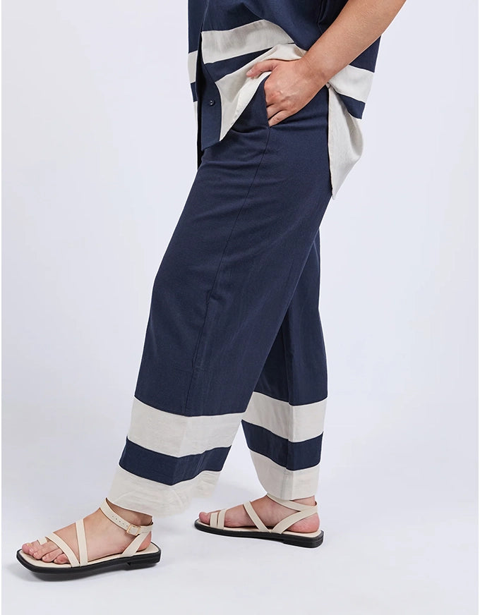 Scarlet Pants Navy Stripe