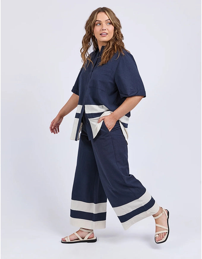 Scarlet Pants Navy Stripe