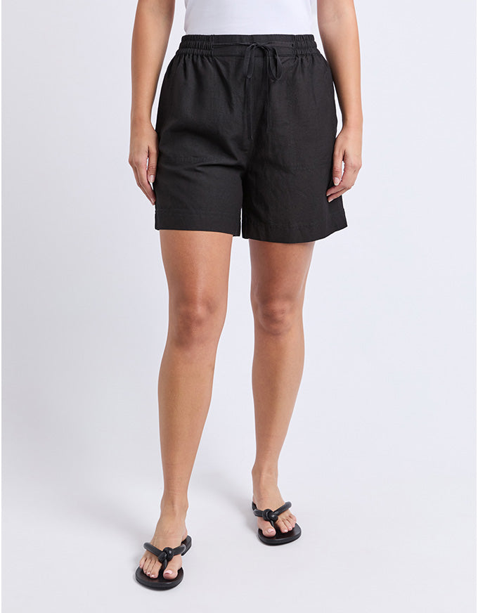 Margi Long Line Shorts Black