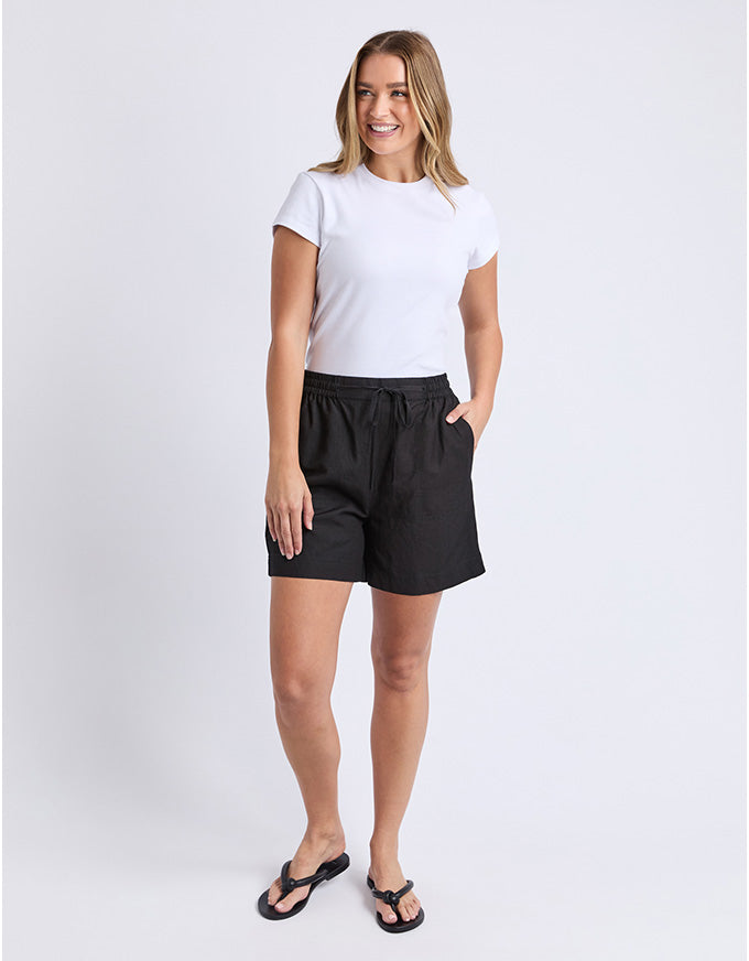 Margi Long Line Shorts Black