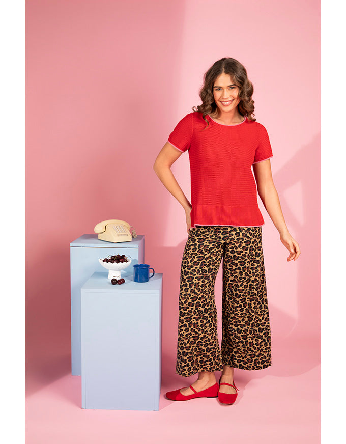 Saskia Pant Animal Print