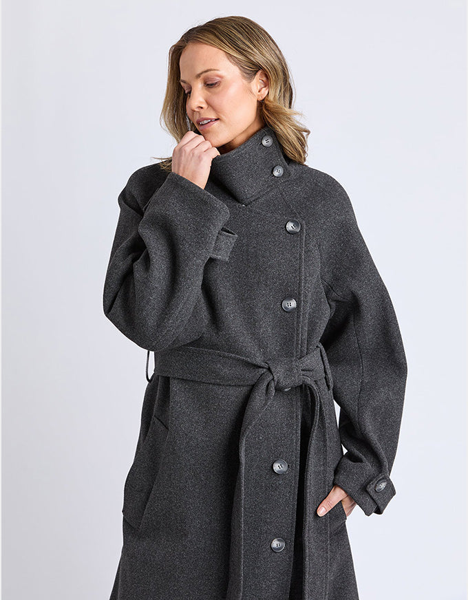 Caroline Coat Grey Marle