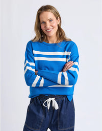 Allison Crew Royal Blue Stripe