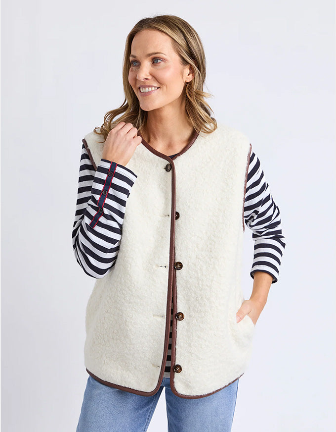 Shearling Vest Marshmellow
