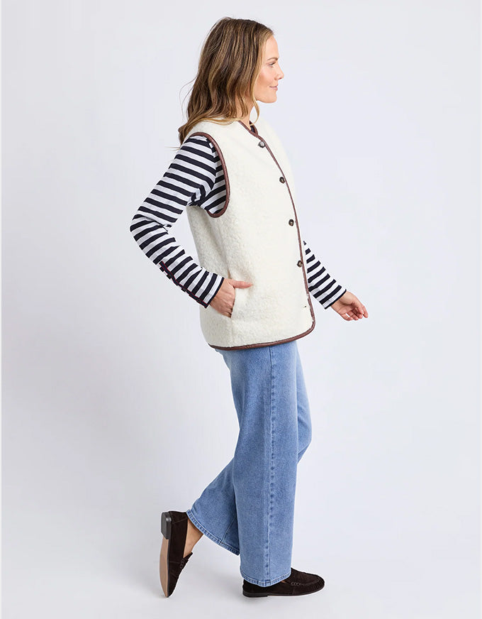 Shearling Vest Marshmellow