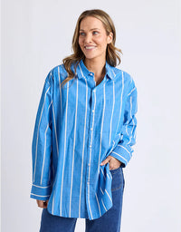 Mia Striped Shirt Royal Blue